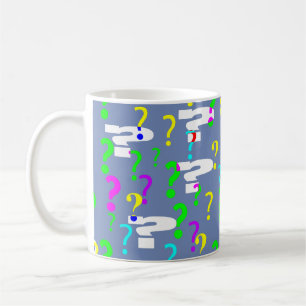Café Taza del signo de interrogación