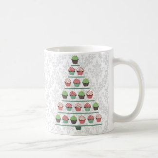 Café Taza del soporte de la magdalena del navidad