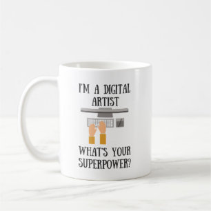 Café Taza del super héroe de la superpotencia del