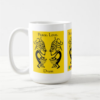 Café Taza del tambor de Kakilambe (en amarillo)
