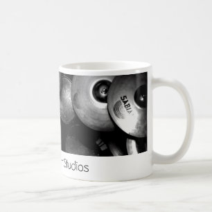 Café Taza del tambor de las cartas francas