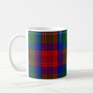 Café Taza del tartán de Akins del clan (colores