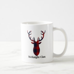 Café Taza del tartán del clan de McKnight de las