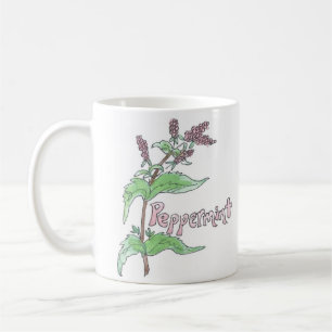 Café Taza del té de la hierbabuena