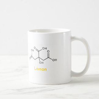 Café Taza del té y del limón de la ciencia
