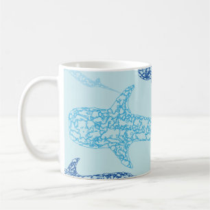 Café Taza del tiburón de ballena