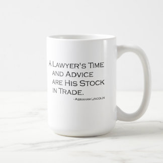 Café Taza del tiempo y del consejo de un abogado
