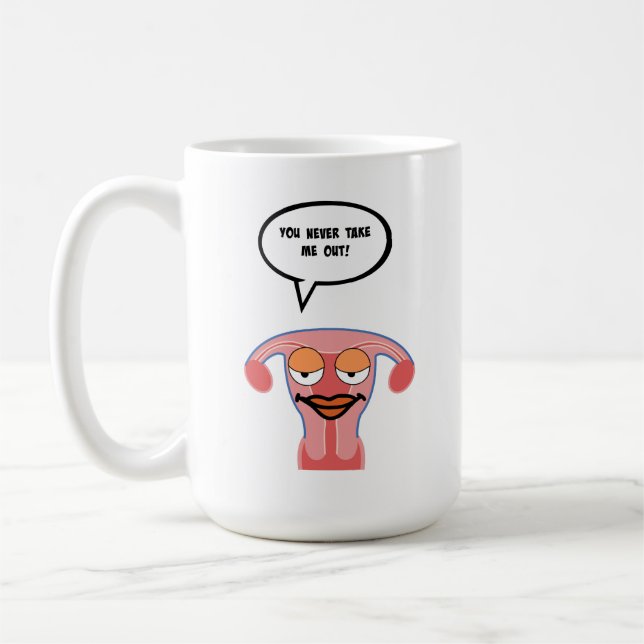 Café Taza del útero de la novia que regaña (Izquierda)