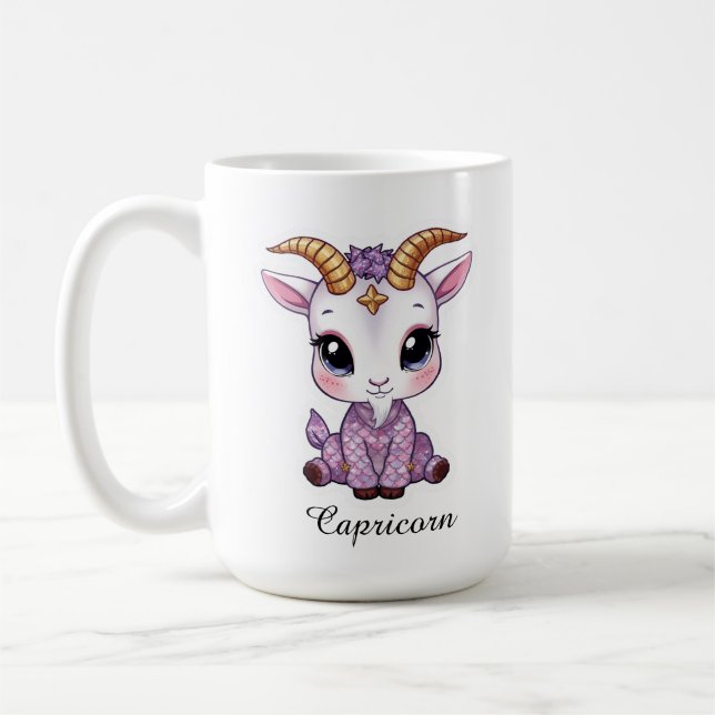 Café Taza del Zodiaco Celestial Capricornio - Cabra de  (Izquierda)