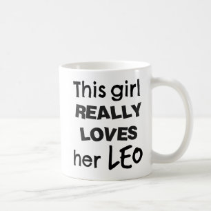 Café Taza del zodiaco de Leo este chica realmente