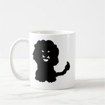 Taza del Zodíaco León • Arte de Silueta de Leo en