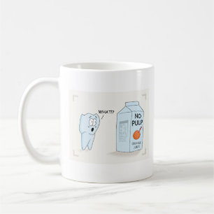 Café Taza dental de "ninguna pulpa"