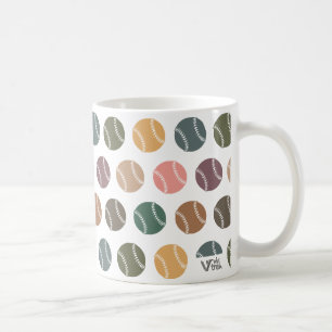 Café Taza Deportiva de Béisbol Clásico Retro Atleta