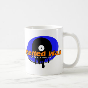 Café Taza derretida del logotipo de la cera