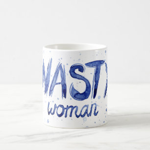 Café Taza desagradable de la mujer