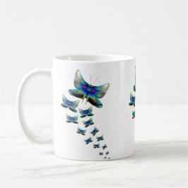 Café Taza Desfile de Mariposas – Vuelo Vívido en Color