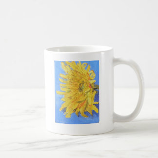Café Taza despierta de la cita del girasol
