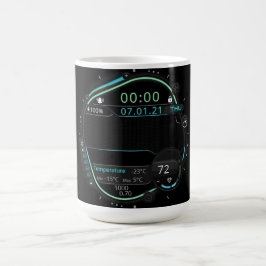 Café Taza digital estética de configuración de jugador