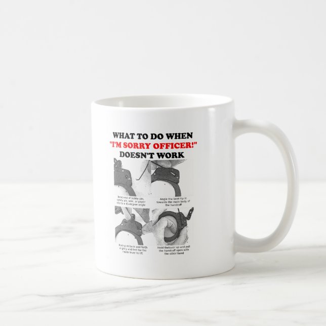 Café Taza Divertida Cómo Escapar de las Esposas (Derecha)