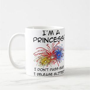 Café Taza Divertida con Brillo de la Princesa Liberada