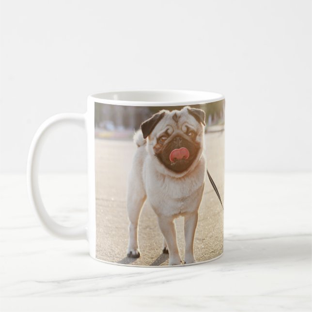 Café Taza divertida con foto de perro (Izquierda)