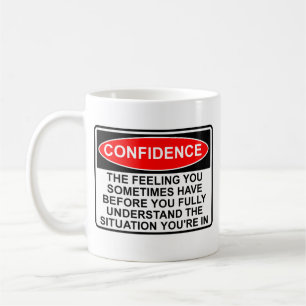 Café Taza Divertida con Frase de Cita de Confianza