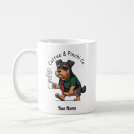 Café Taza divertida con perro Affenpinscher traje de ne