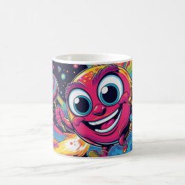Café Taza divertida con remolino de caramelos