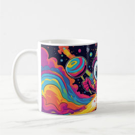 Café Taza divertida con remolino de caramelos