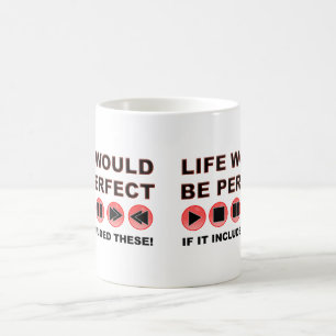 Café Taza Divertida Control Remoto de la Vida