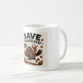 Café Taza divertida de Acción de Gracias para pavo – "¡