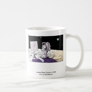 Café Taza divertida de astronauta perdido