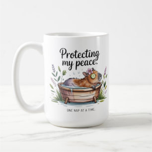 Café Taza divertida de autocuidado de carpincho - Taza