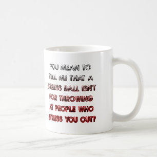 Café Taza divertida de bola de estrés o taza de viaje
