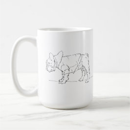Café Taza divertida de Bulldog Francés lindo, Humor de 