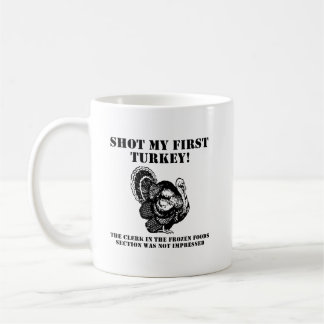 Café Taza divertida de caza de pavos