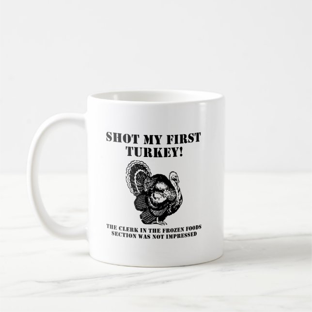 Café Taza divertida de caza de pavos (Izquierda)