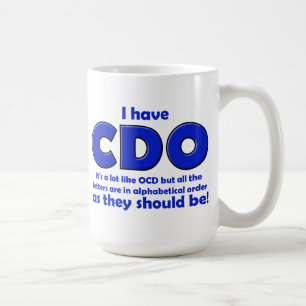 Café Taza divertida de CDO OCD