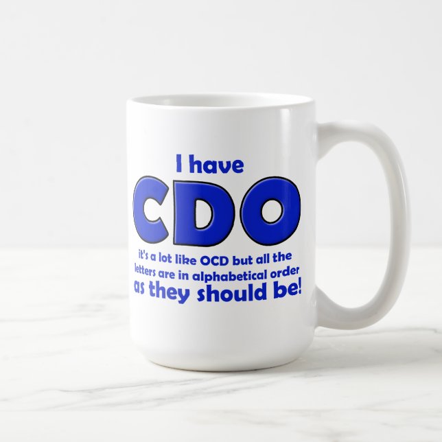 Café Taza divertida de CDO OCD (Derecha)