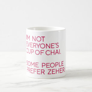 Café Taza divertida de Chai o Zeher Desi