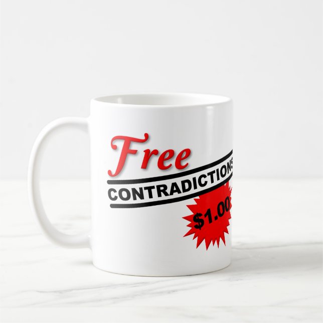 Café Taza Divertida de Contradicciones Libres (Izquierda)
