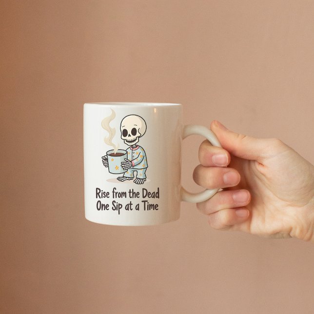 Café Taza divertida de esqueleto para la mañana (Subido por el creador)