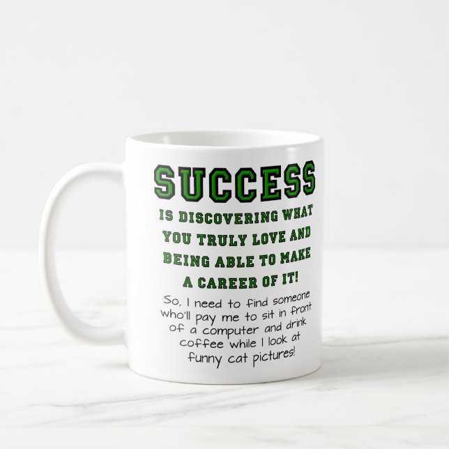 Café Taza Divertida de Éxito Verdadero (Izquierda)