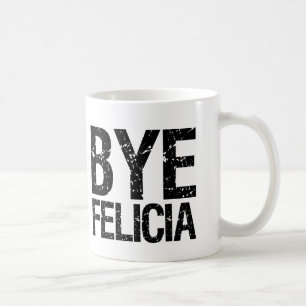 Café Taza divertida de Felicia del adiós
