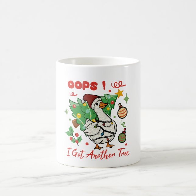 Café Taza divertida de ganso de Navidad – Ups (Centro)