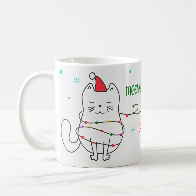 Café Taza divertida de gato (Izquierda)