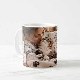 Café Taza divertida de gato que dice Mi gato piensa que