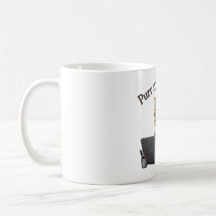 Café Taza divertida de gato que dice 'Mi último correo