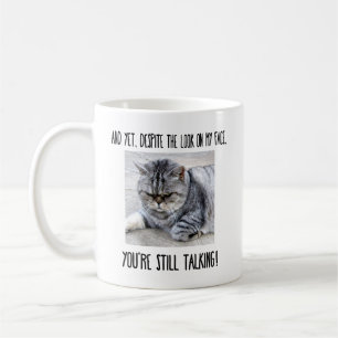 Café Taza divertida de gato, regalo personalizado para