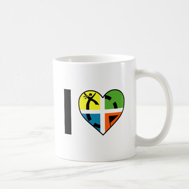 Café Taza Divertida de Geocaching que Amo (Derecha)